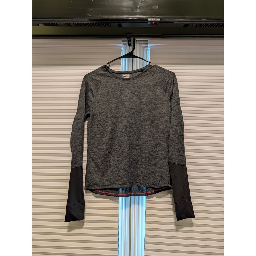 Danskin Now Girls XL 14-16 Greystone Black Dri-More Long Sleeve Top DG37T812
